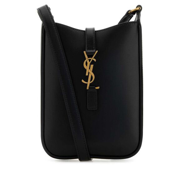 Saint Laurent Women Black Leather Le 5 Ã  7 Crossbody Bag - Picture 1 of 2